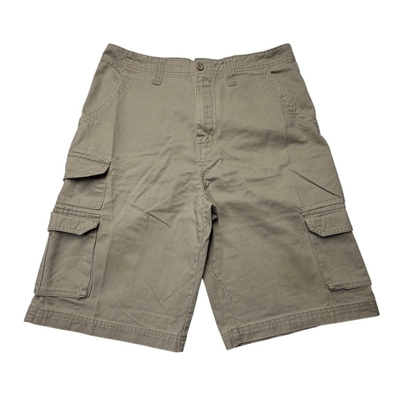 Airwalk Other - Airwalk Mens Cargo Shorts Tan Khaki Cotton Twill Multi Pocket 11" Skate Size 32
